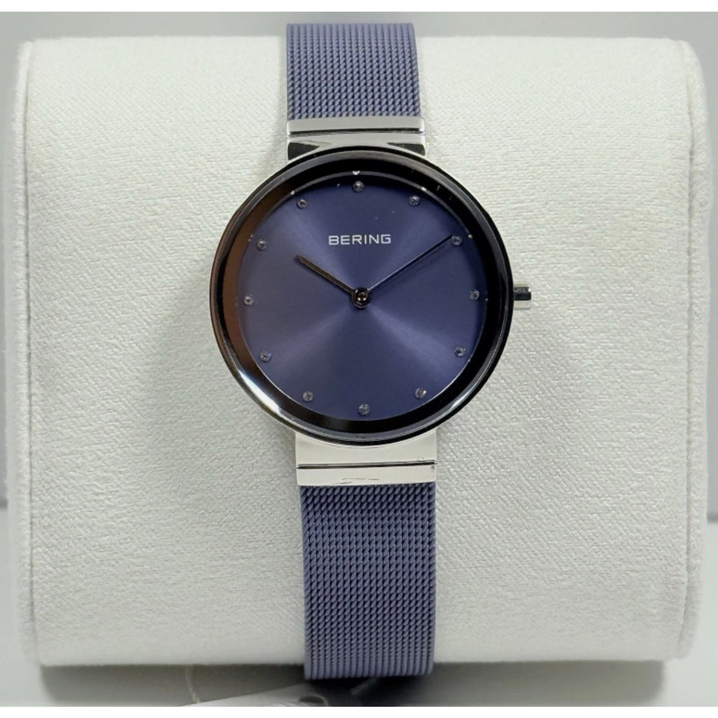 Bering Classic 10131-909 Lavender Dial Mesh Stainless Steel Women’s Watch