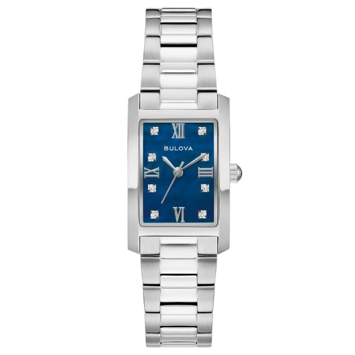 Bulova Classic 96P262 Diamond Blue Dial Stainless Steel Women's Watch