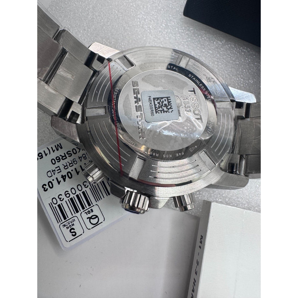 TISSOT SEASTAR 1000 QUARTZ CHRONO BLUE DIAL PEPSI SWISS WATCH T120.417.11.041.03
