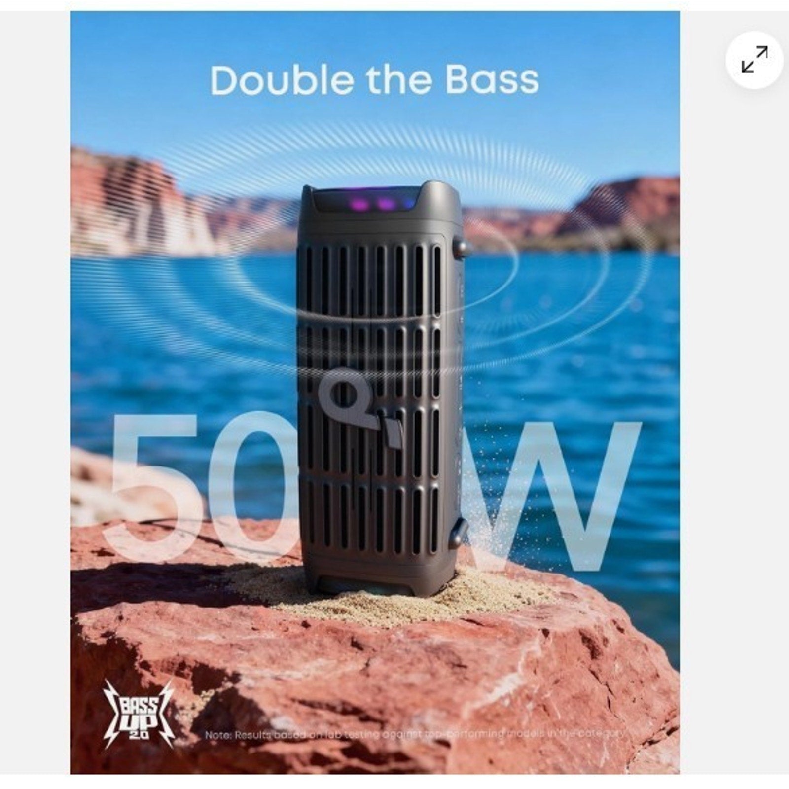 Soundcore Boom 3i by Anker,Compact Outdoor Speaker,IP68 Waterproof,Bluetooth