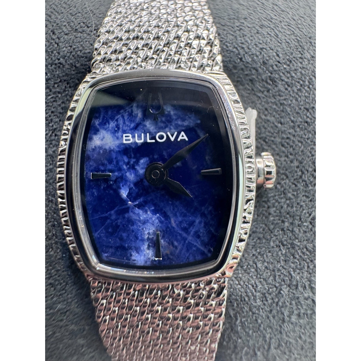 Bulova Classic Blue Dial Women's Quartz Watch 96L343 new with stickers $495 MSRP