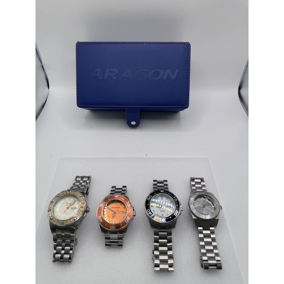 Aragon A054 ORANGE DIAL Divemaster NH36A 50mm AUTOMATIC WATCH Collectors