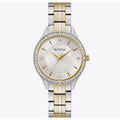 Bulova Women's Quartz Crystal Accent Two-Tone 32mm Watch 98L273 $375 RETAIL