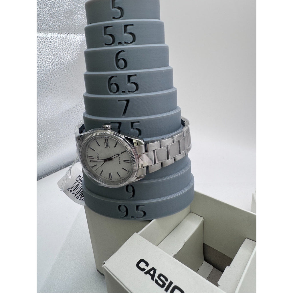 Casio Men Analog Stainless Steel silver Strap Watch Original New MTP-1302D-7A1