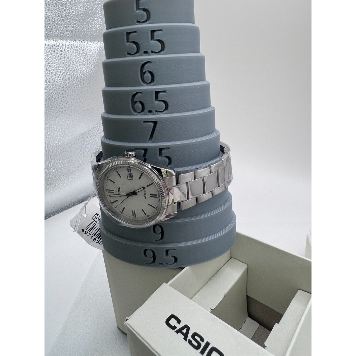 Casio Men Analog Stainless Steel silver Strap Watch Original New MTP-1302D-7A1