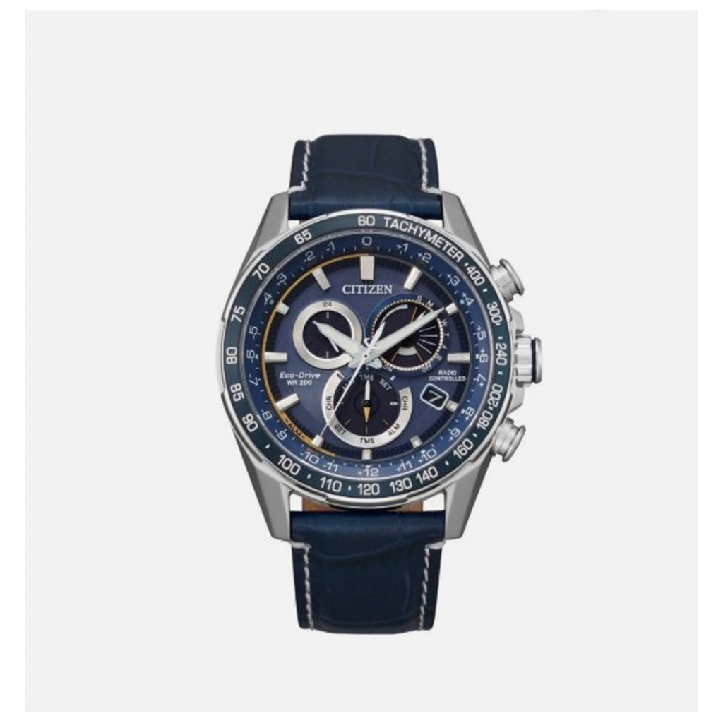 NEW Citizen NAVY CB5918-02L Atomic Time Eco-Drive Perpetual Calendar Men's Watch