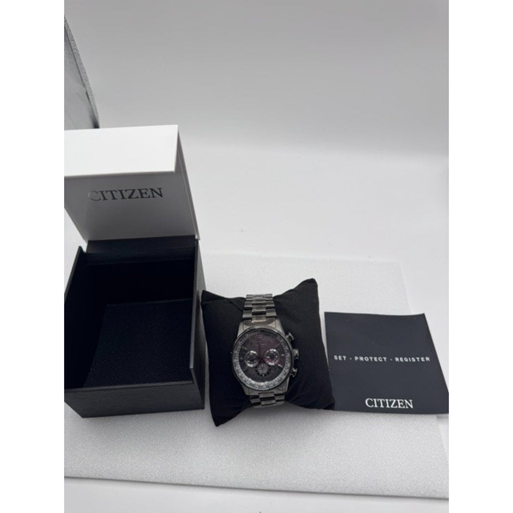 Citizen Nighthawk Chronograph Charcoal Grey Dial Men's Watch CA4377-53H