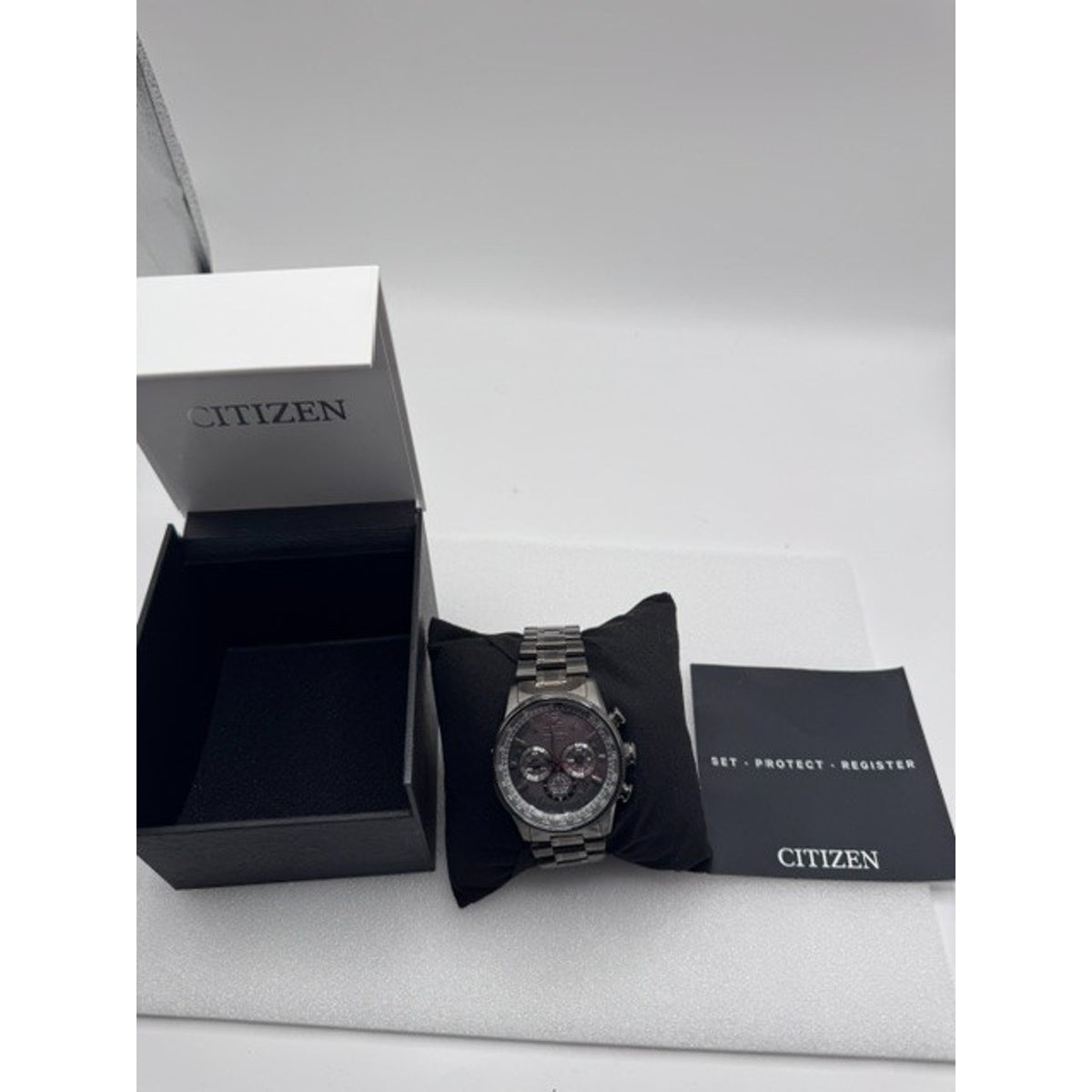 Citizen Nighthawk Chronograph Charcoal Grey Dial Men's Watch CA4377-53H