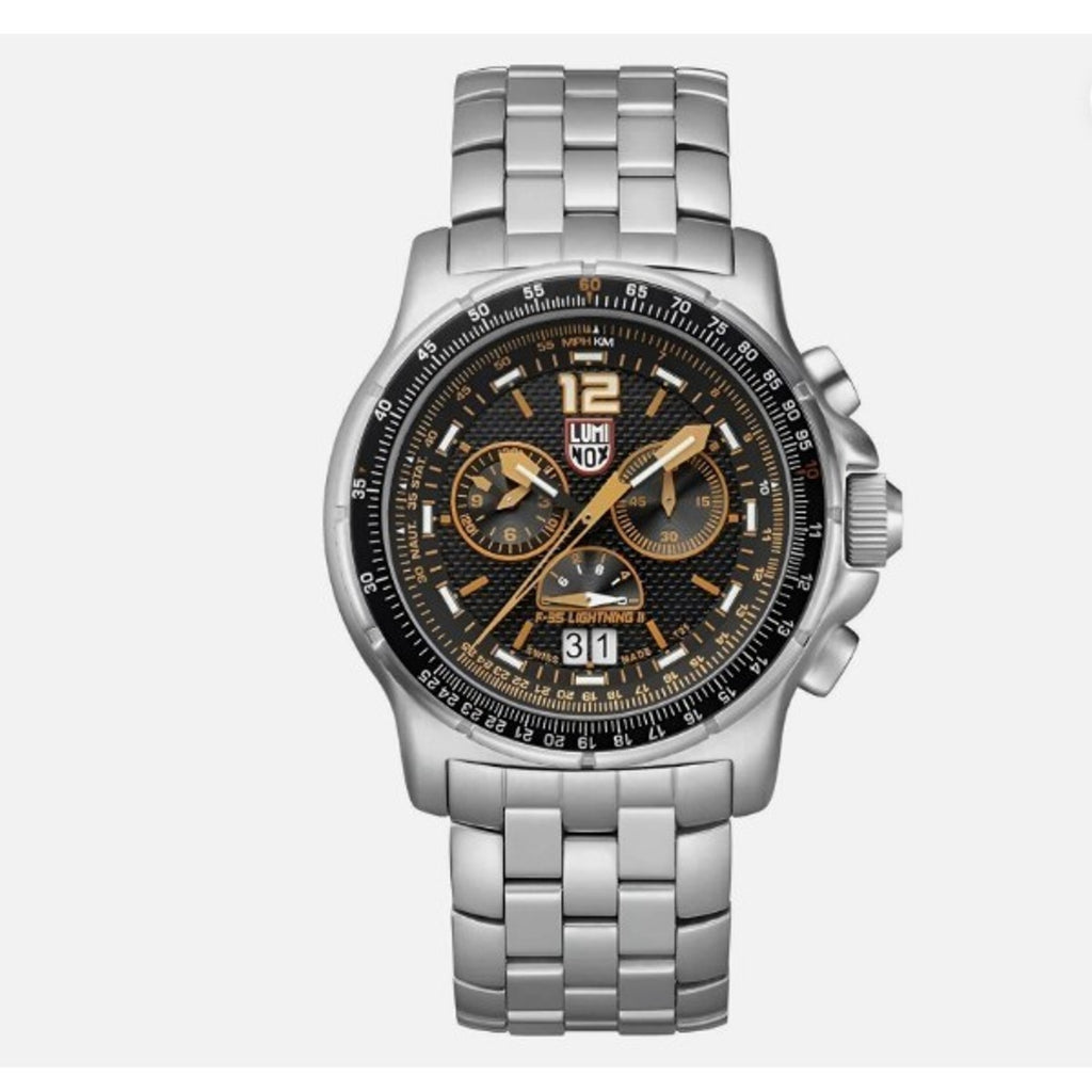 Luminox 9382 Gent's Chrono Black Dial Steel Bracelet Dive Watch