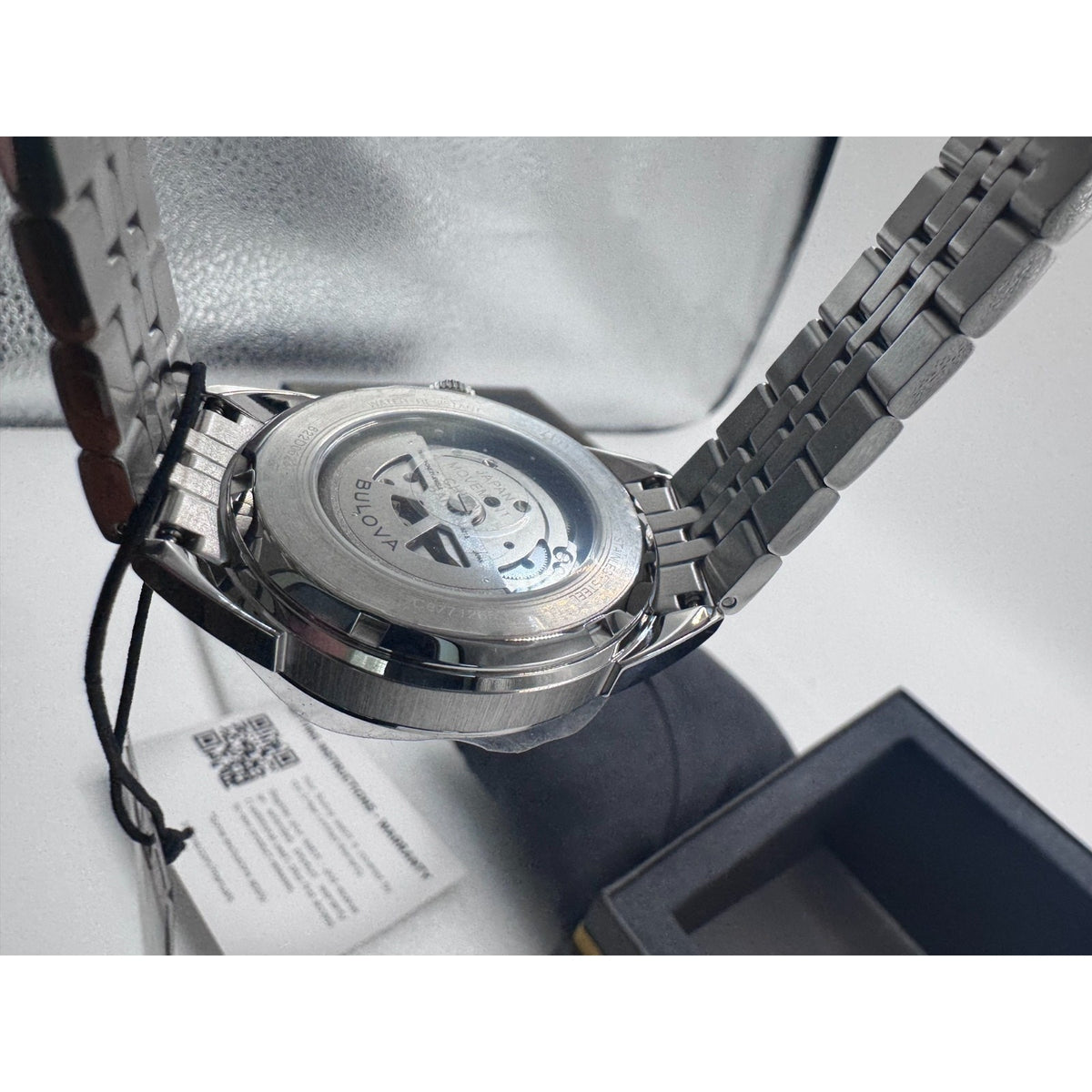 NEW Bulova Sutton Stainless Steel Light Blue Dial Men's Automatic Watch, 41mm