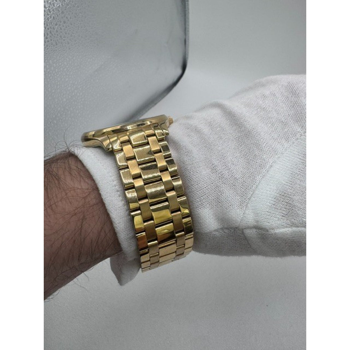 Bulova Surveyor Diamonds Quartz Black Dial Gold Tone Steel Men's Watch 97D108