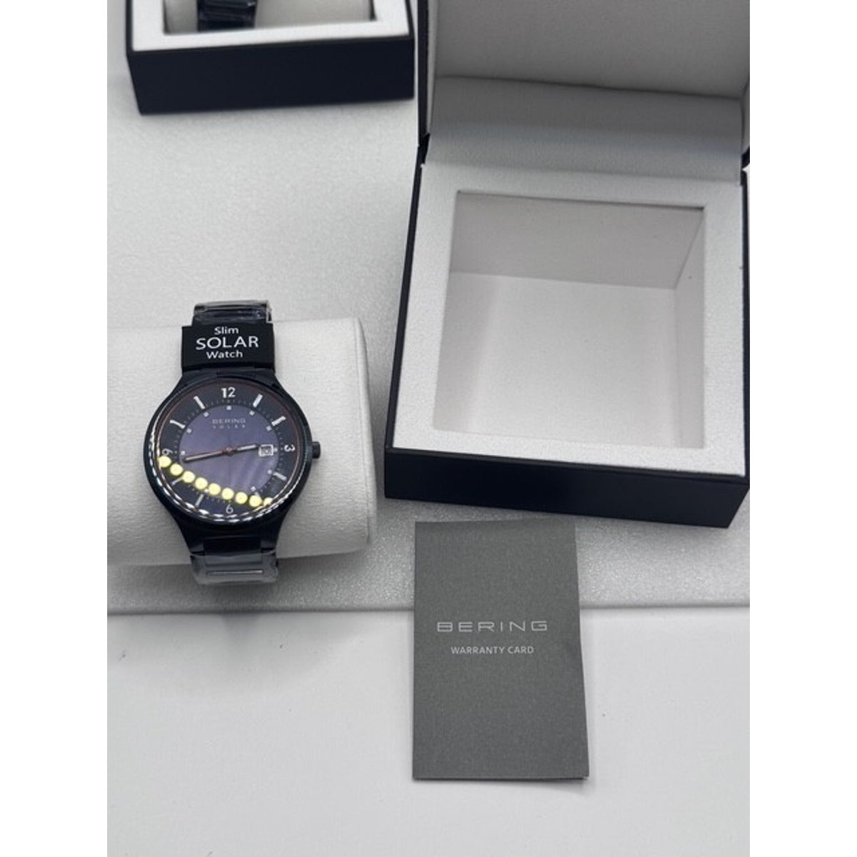 Bering Slim Solar Black Dial 42mm 5ATM Men s Watch 14442-797 MSRP $279