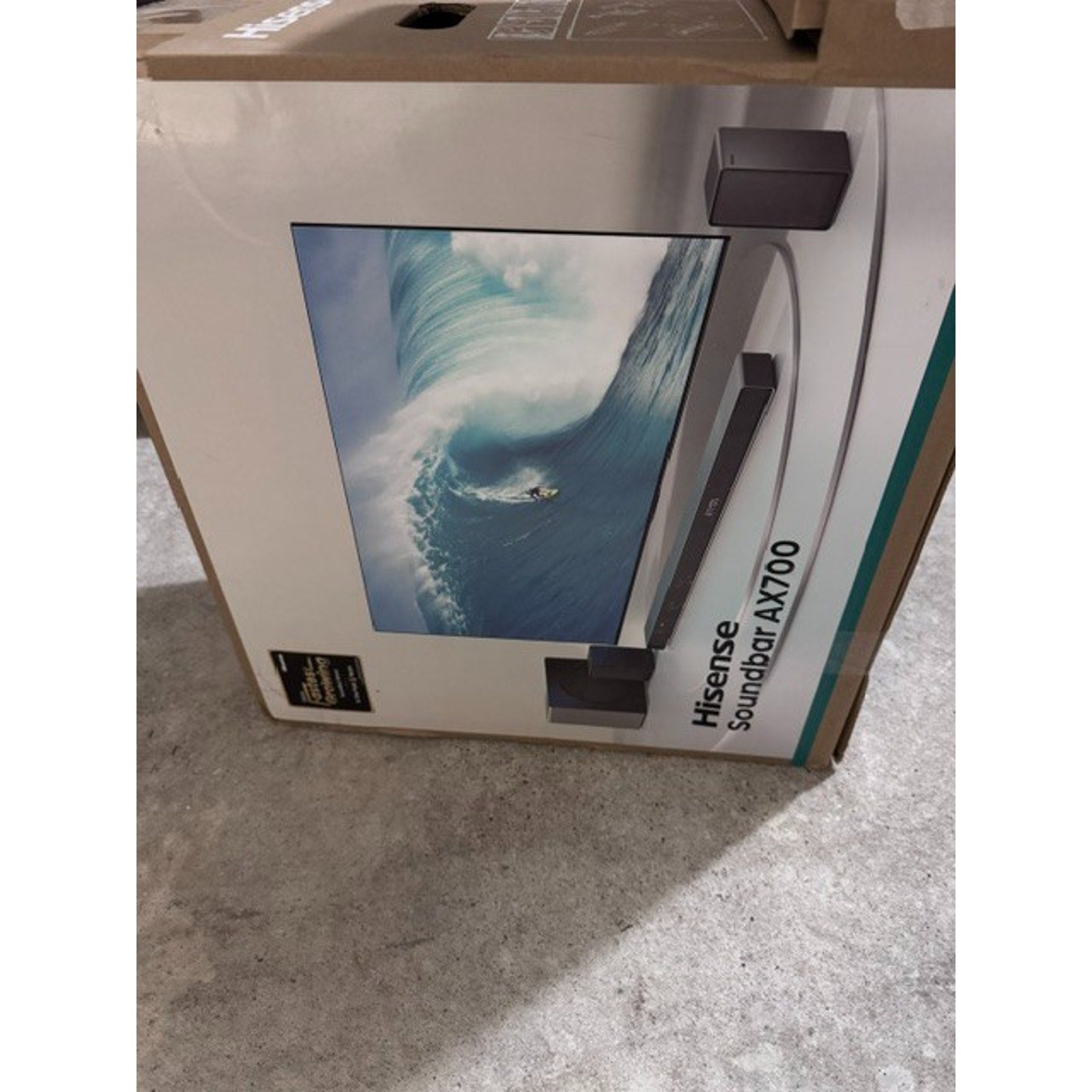 Hisense AX700 5.1.4 CH Dolby Atmos Soundbar Wireless Subwoofer Rear Speakers 4K