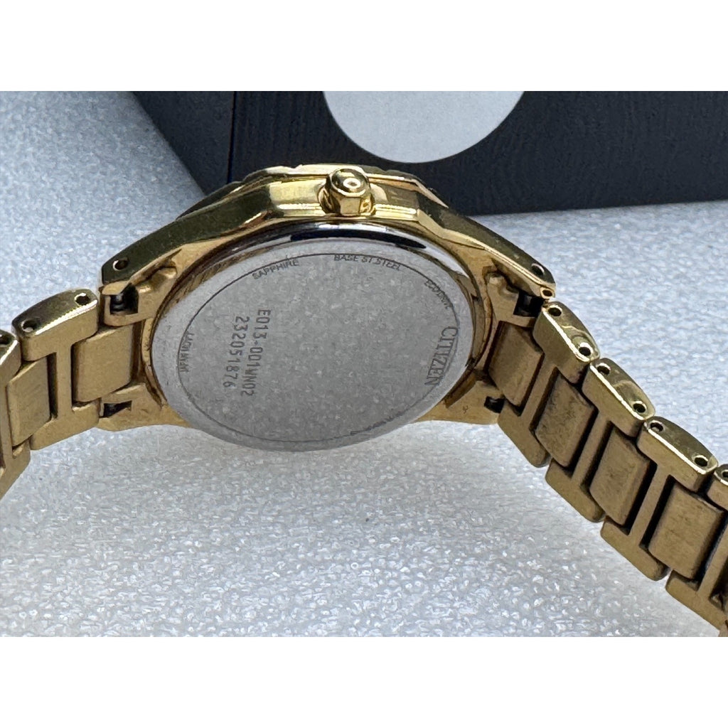 Citizen EW2652-55E Women's Eco-Drive Stainless Steel Black Dial Watch