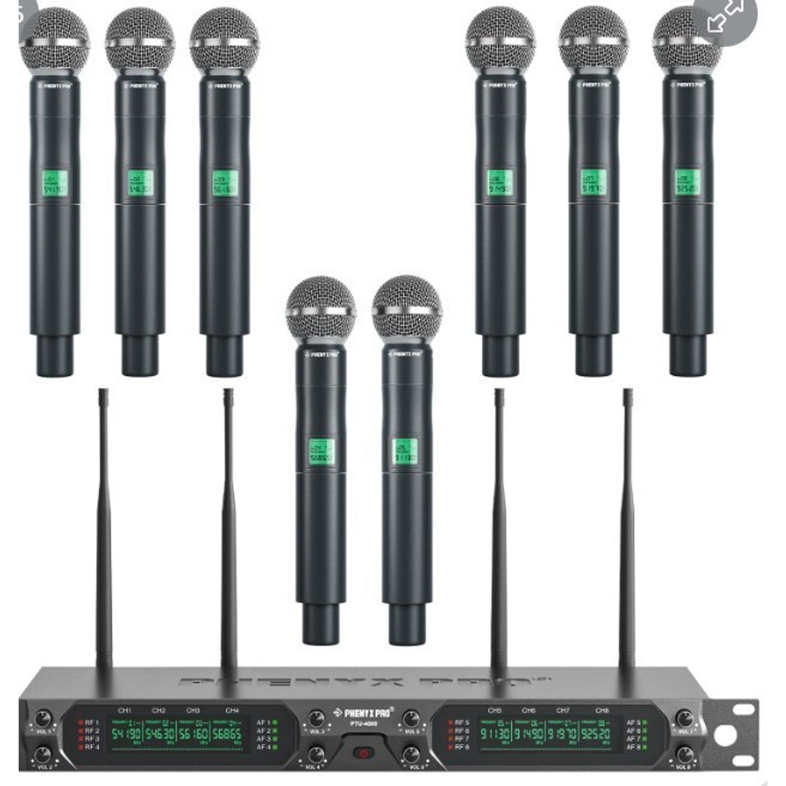 Phenyx Pro Wireless Microphone System (PTU-4000-8H)