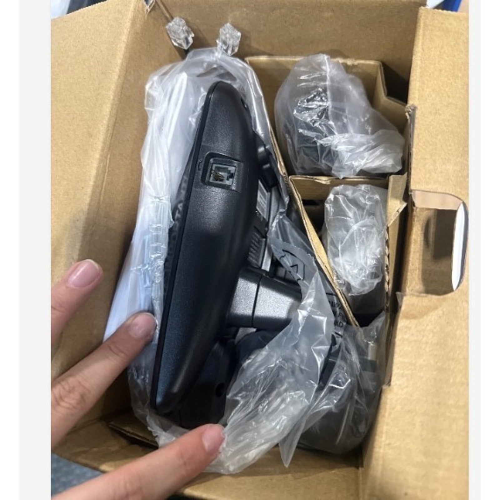 NEW Panasonic KX-TGF850B Corded Cordless Phone Call Block Answering System Black