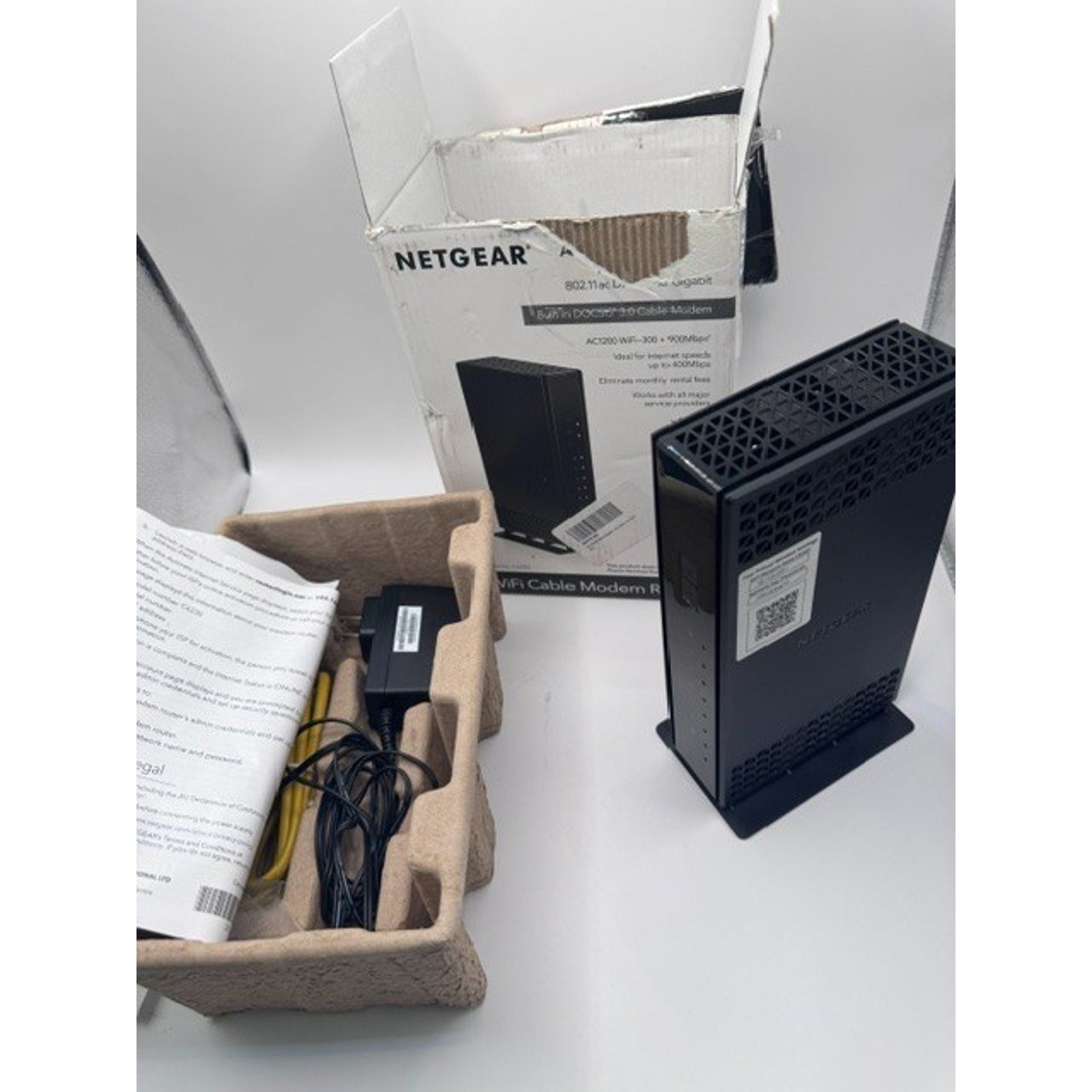 NETGEAR Cable Modem with Built-in WiFi Router Model C6230 AC1200