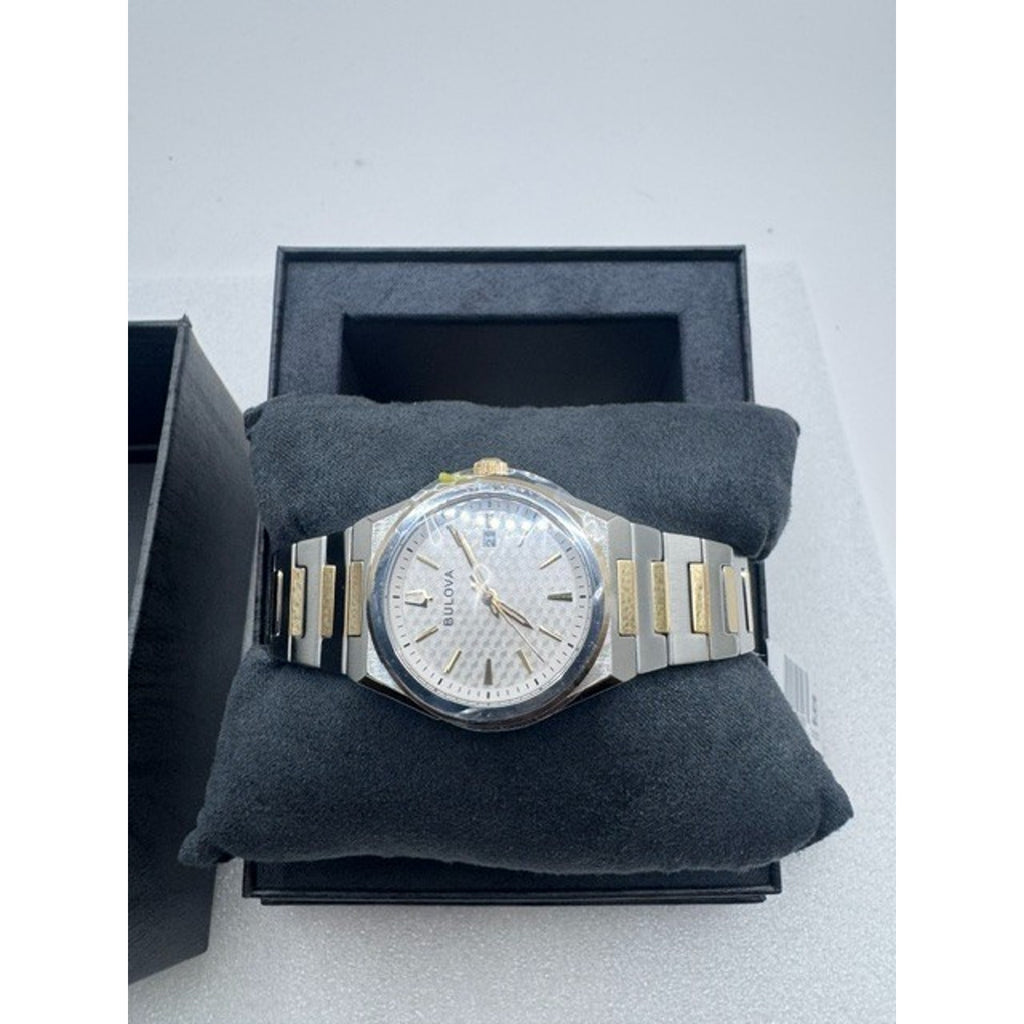 Bulova Classic Two-Tone Stainless Steel Quartz Men's Watch 98B424 NEW