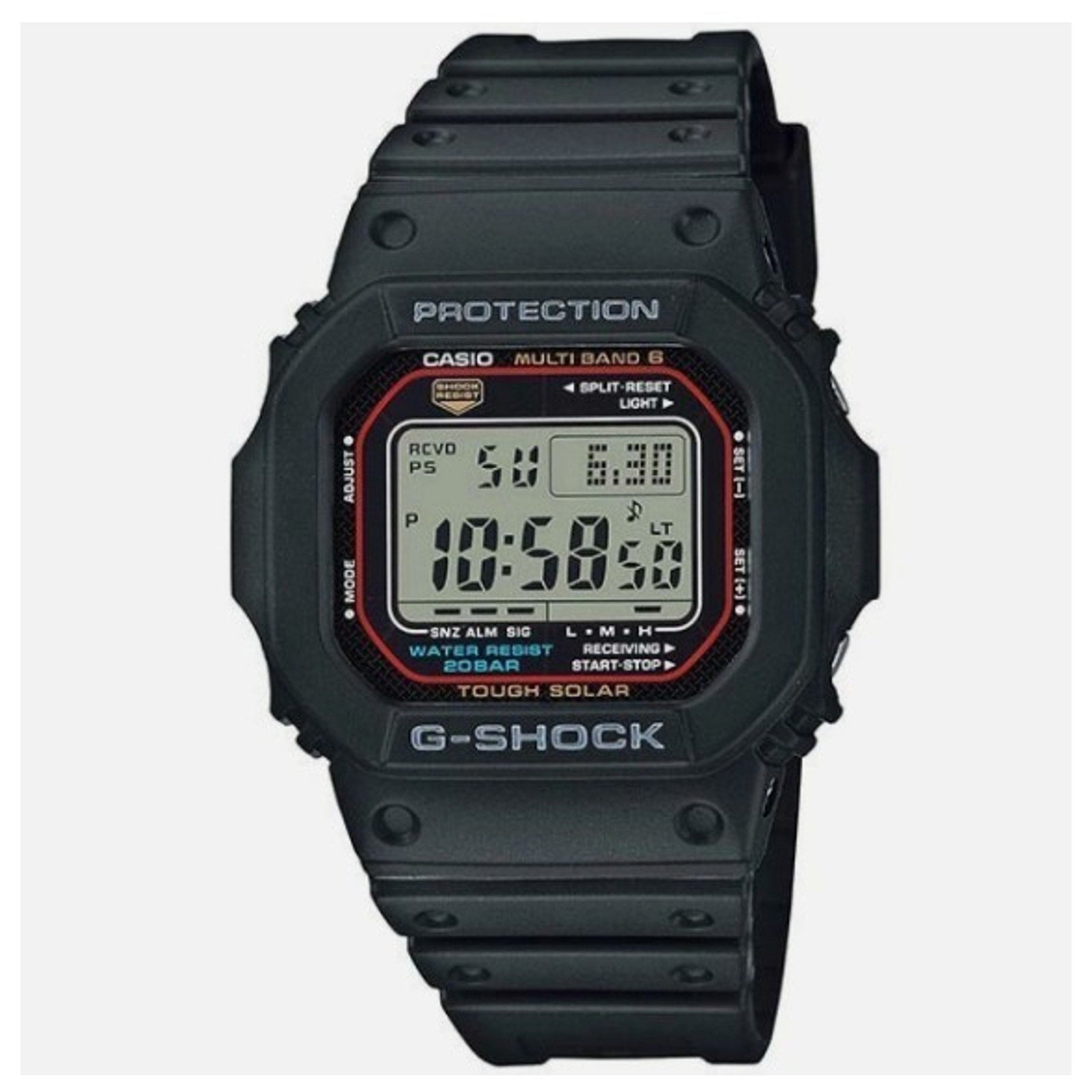 Casio G-Shock GW-M5610U-1 Men's Solar Black Resin Sport Watch