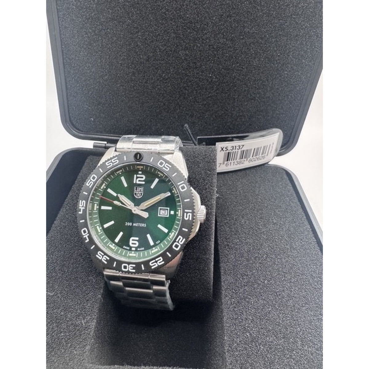 Luminox Pacific Diver Green Dial Tritium Stainless Mens 44mm SWISS Watch XS.3137