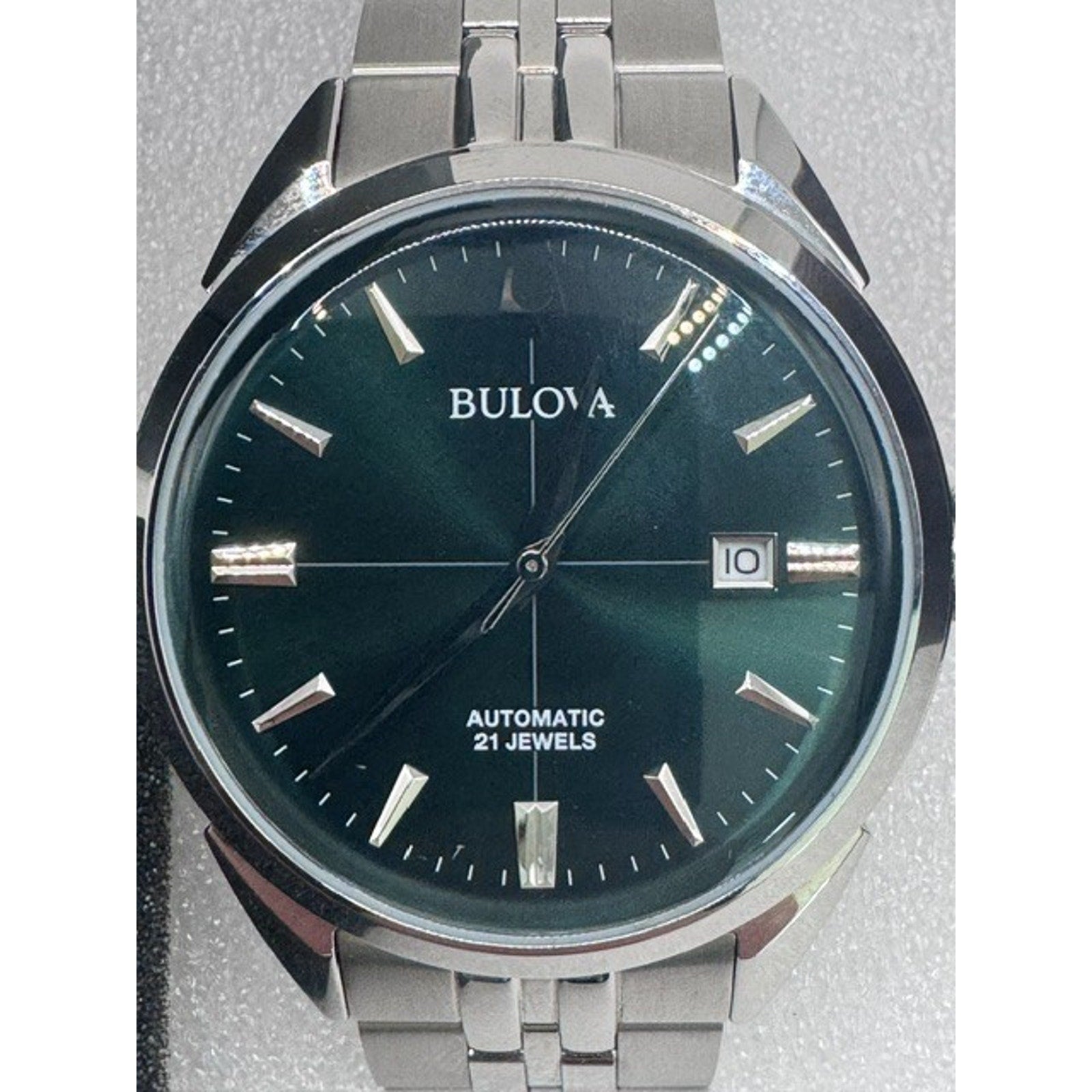 Bulova Sutton 96B424 Sutton Stainless Steel Automatic Men's Watch New MSRP- $349