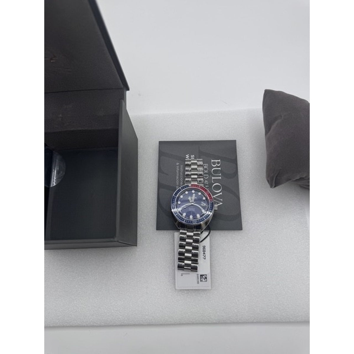 Bulova Oceanographer Blue Dial Stainless Men's Automatic Watch 41mm 96B477