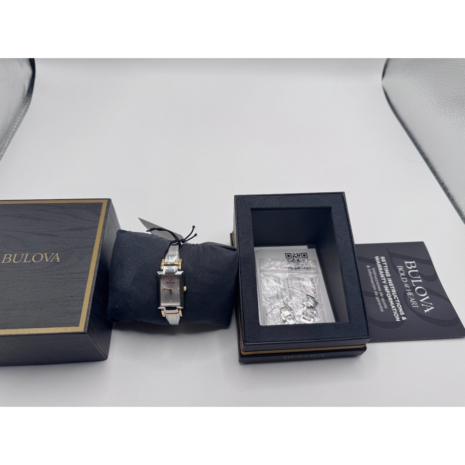 NEW Bulova Classic 98P229 Women's 18x26mm Diamond Two-Tone S/Steel Quartz Watch
