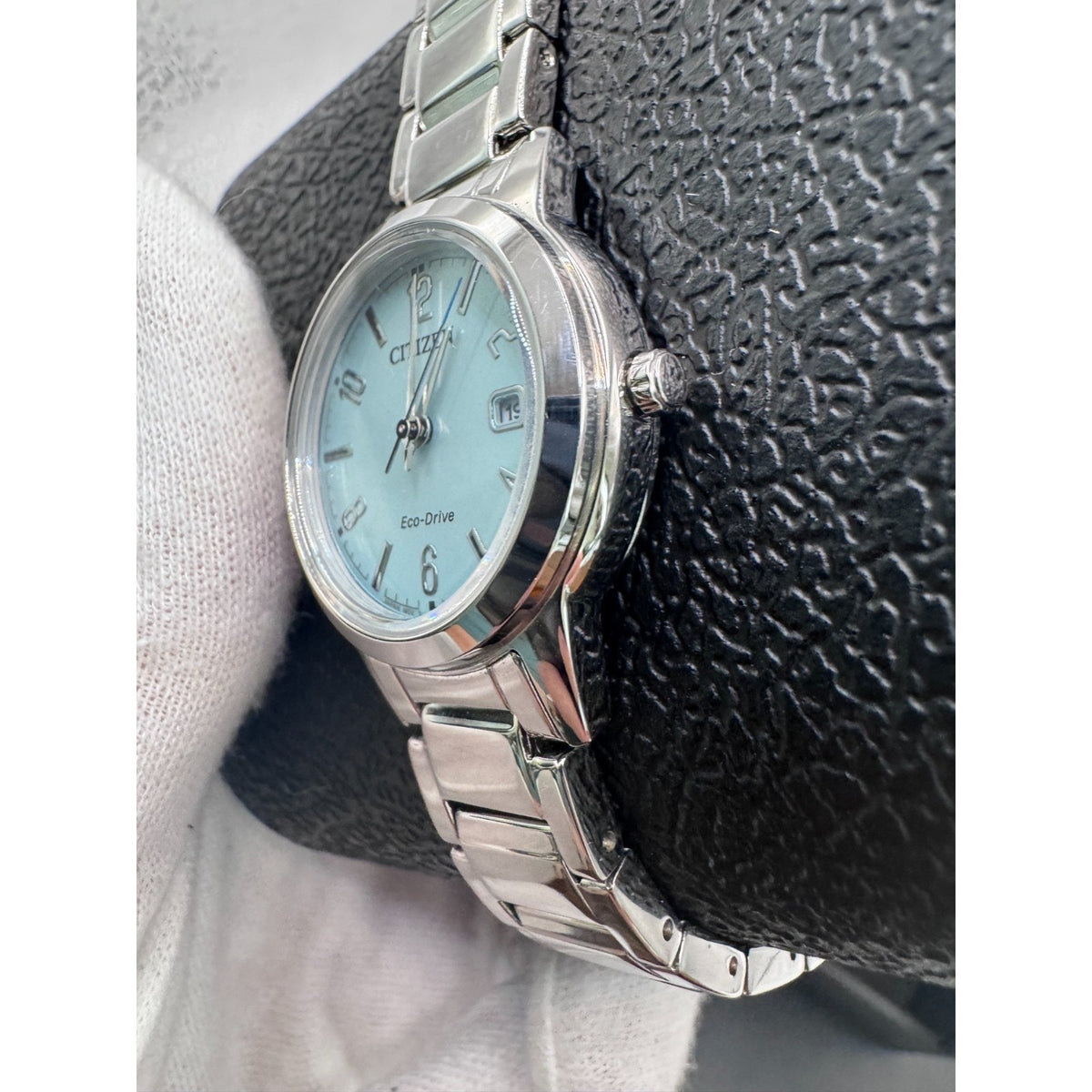 Citizen Lady Eco-Drive Green Dial Watch FE1241-71X
