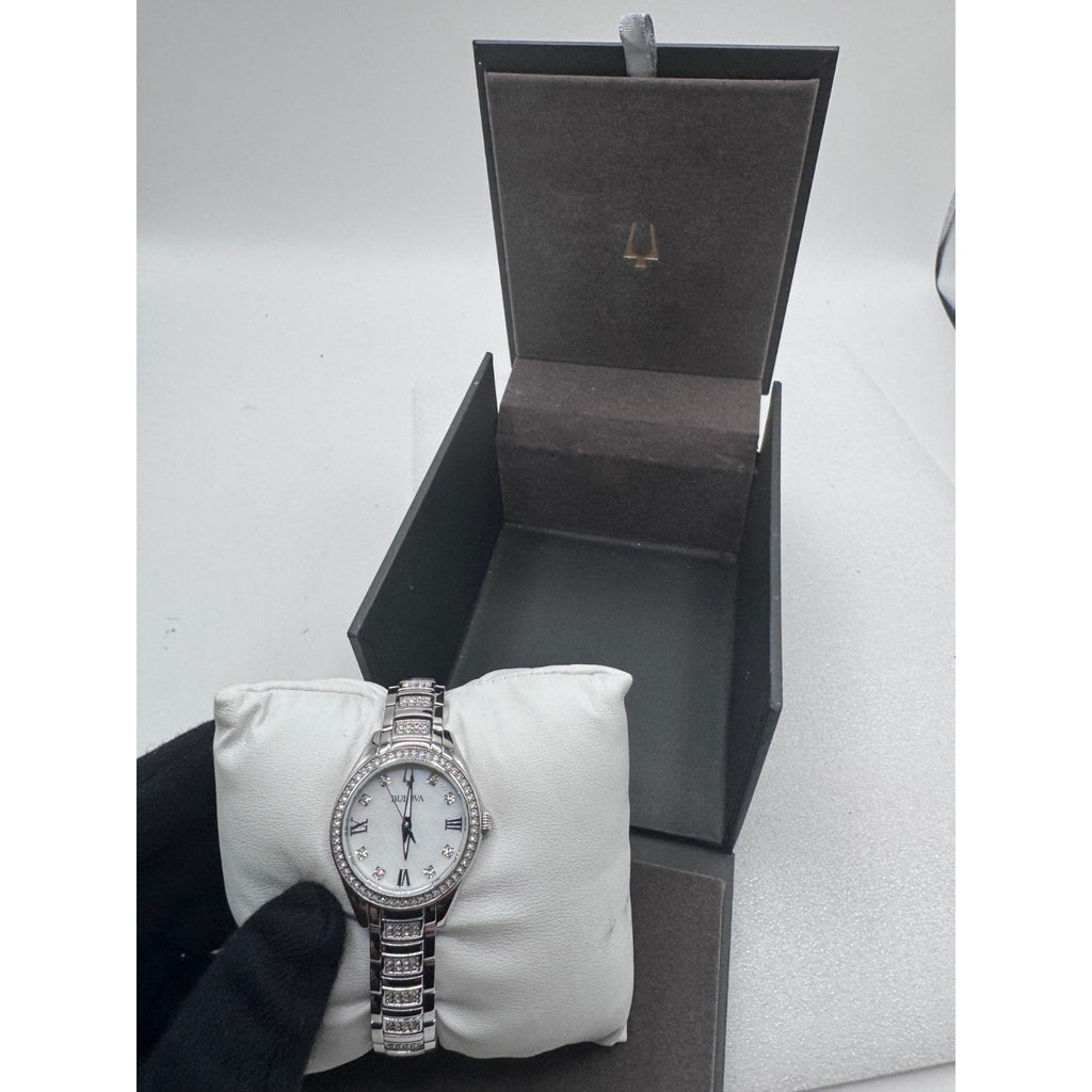Bulova Women's Crystal MOP Dial Quartz Watch 96L311
