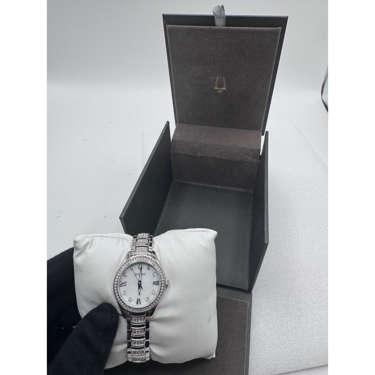 Bulova Women's Crystal MOP Dial Quartz Watch 96L311