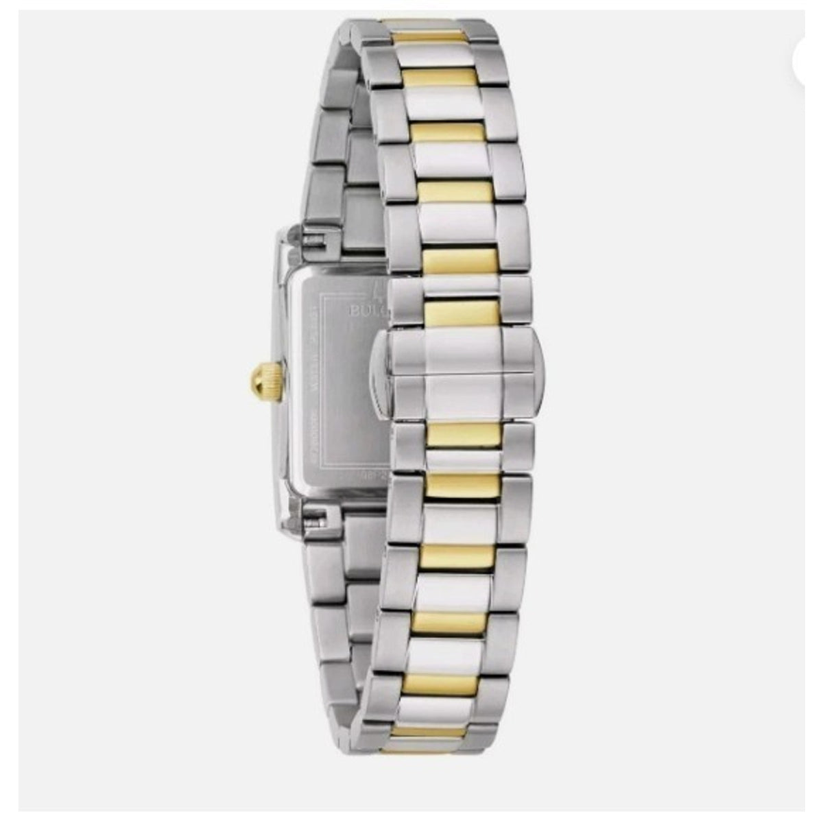 Bulova Classic 98P230 Black Dial Diamond Two Tone Stainless Steel Watch - NIB