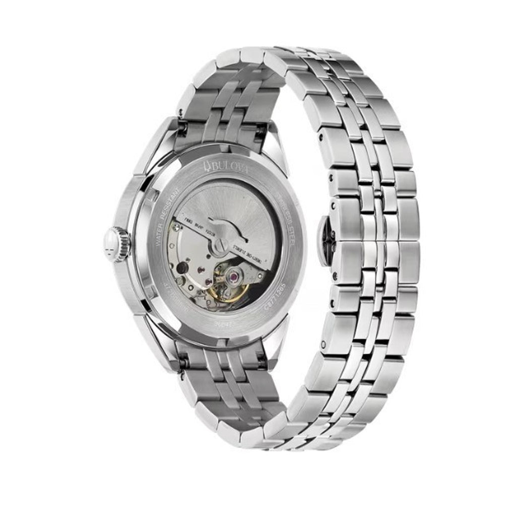 NEW Bulova Sutton Stainless Steel Light Blue Dial Men's Automatic Watch, 41mm