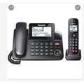 NEW Panasonic KX-TGF850B Corded Cordless Phone Call Block Answering System Black