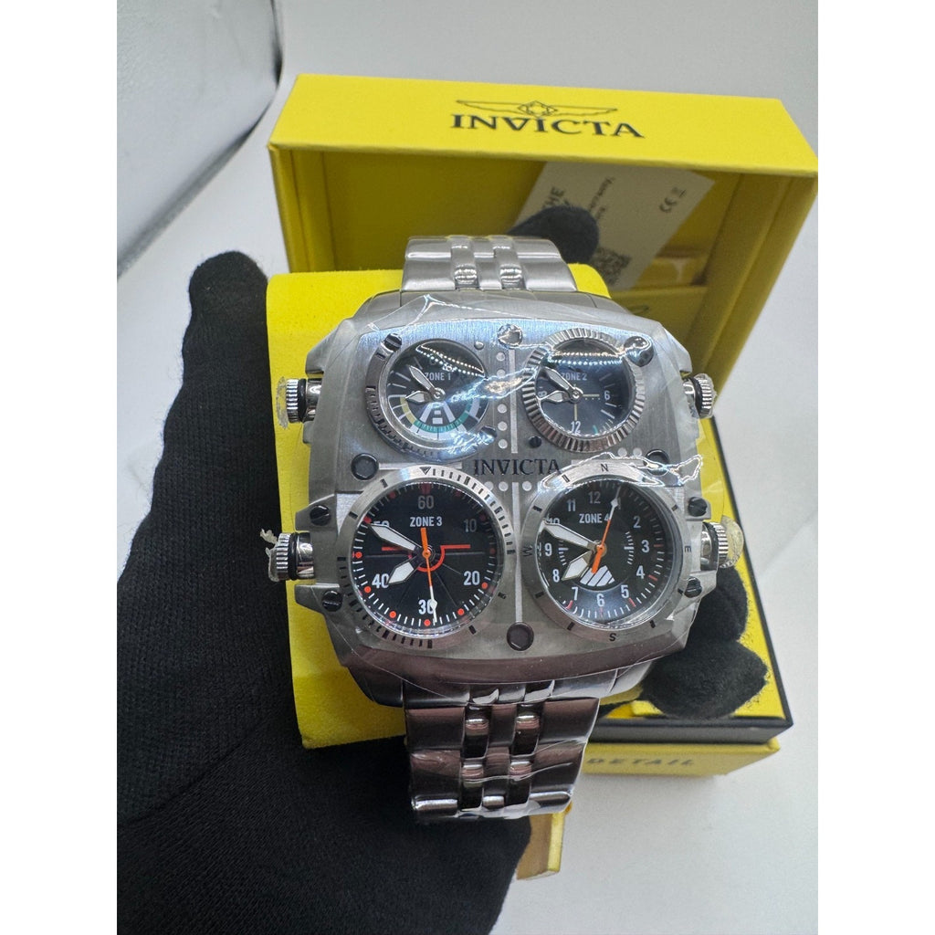 NEW Invicta Aviator✈️ Pilot ZULU TIME 50mm 4-Time Zone Men’s Watch 49605 $399
