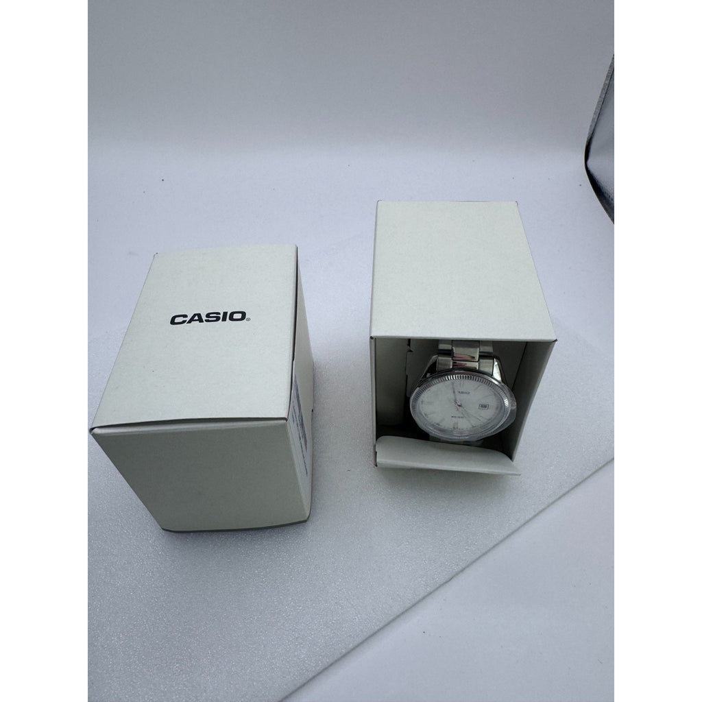 Casio Men Analog Stainless Steel silver Strap Watch Original New MTP-1302D-7A1