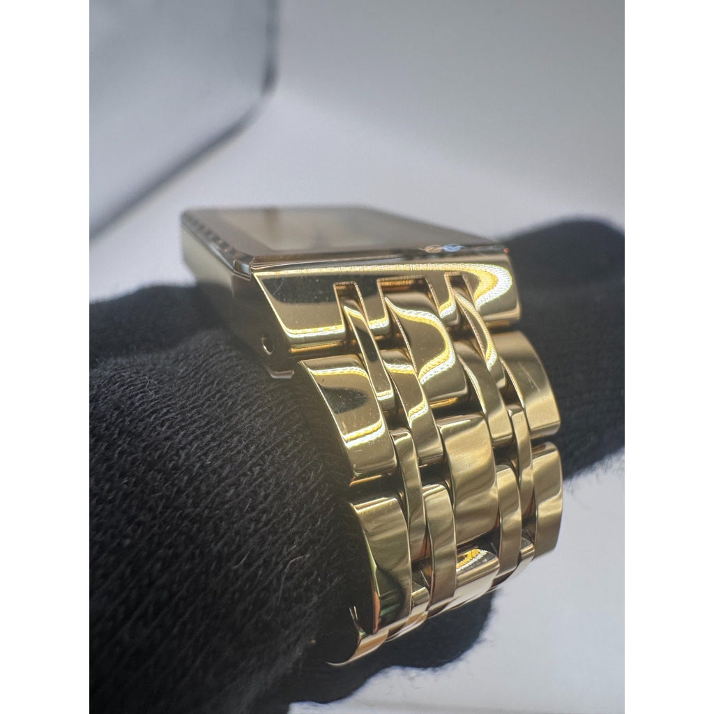 Bulova Modern Store Display Women's Gold Tone Gemmed Quartz Watch 97P140