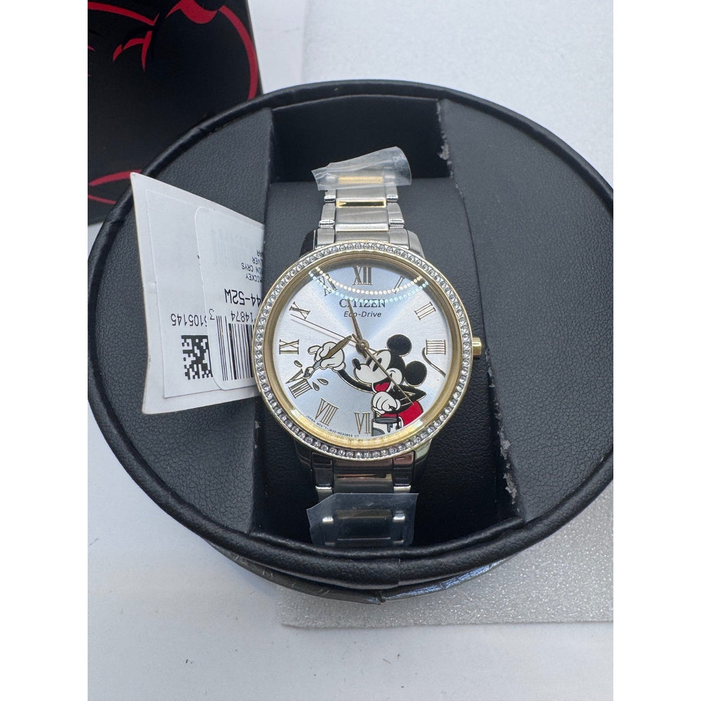 DISNEY Mickey Mouse Ladies' Watch CITIZEN Eco-Drive FE7044-52W New in Box