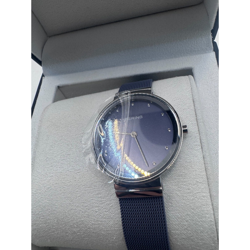 Bering Classic 10131-909 Lavender Dial Mesh Stainless Steel Women’s Watch