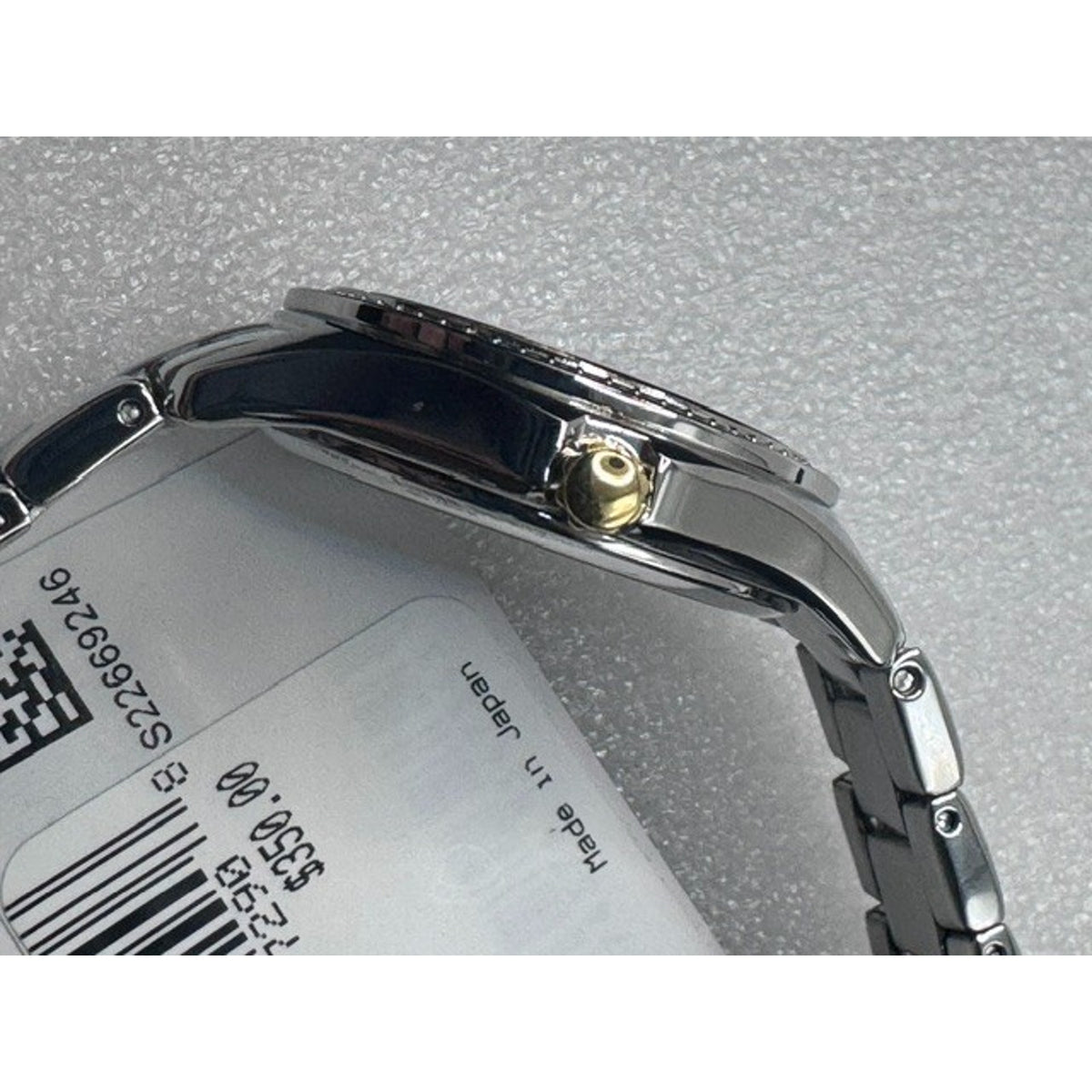 Citizen FE1146-71L Eco-Drive Two-Tone Crystal Diamond Ladies Watch 29mm