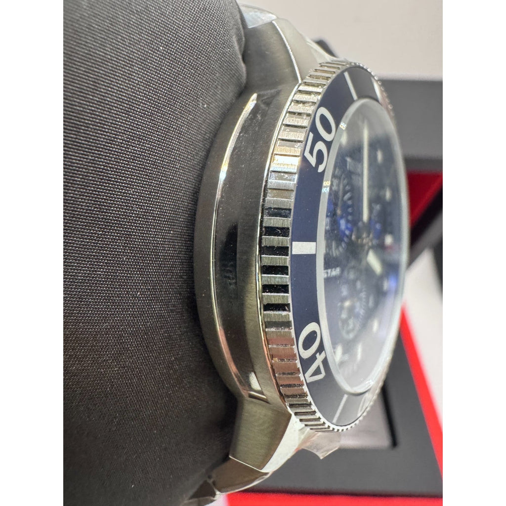 TISSOT SEASTAR 1000 QUARTZ CHRONO BLUE DIAL PEPSI SWISS WATCH T120.417.11.041.03