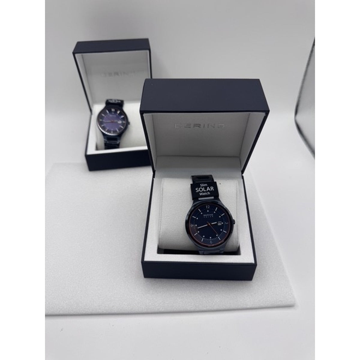 Bering Slim Solar Black Dial 42mm 5ATM Men s Watch 14442-797 MSRP $279