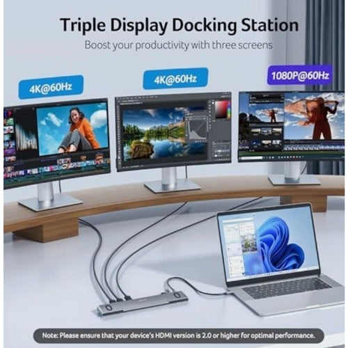 Acer Laptop Docking Station Stand, 11-in-1 USB C Docking Station 3 Monitors NEW