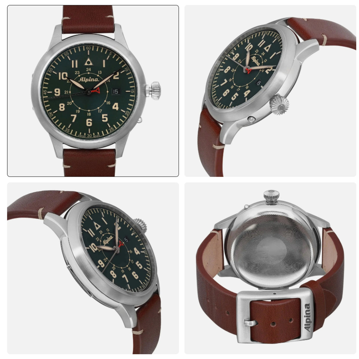 NEW RARE Alpina Startimer Pilot Heritage AL-525X4SH6 Automatic Swiss Men's Watch