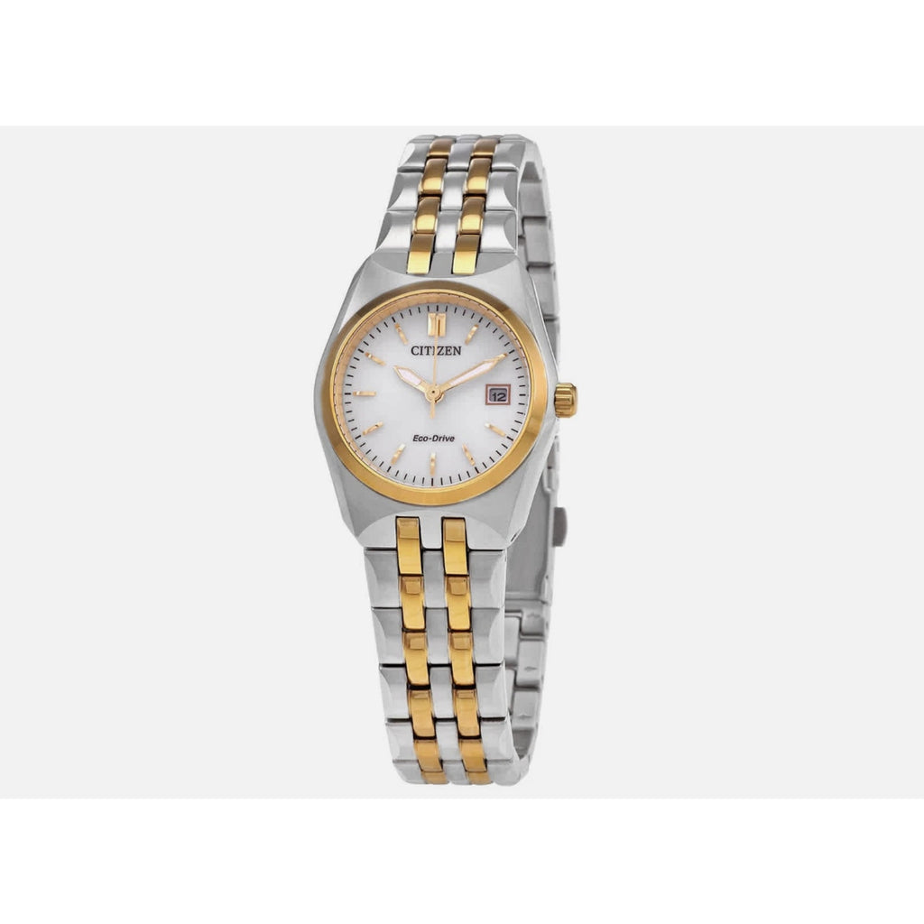 Citizen Eco-Drive Corso Silver Dial Ladies Watch EW2299-50A