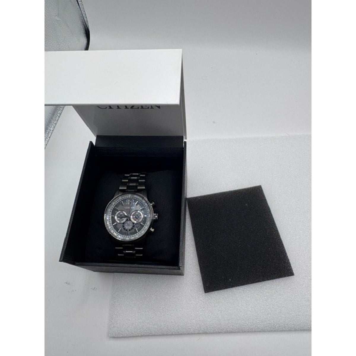 Citizen Nighthawk Chronograph Charcoal Grey Dial Men's Watch CA4377-53H