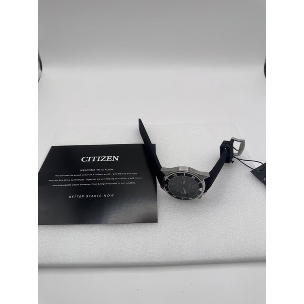 Citizen J810-S128307 AW1710-04E Date Box Eco Drive Solar Mens Watch,NEW W/TAGS
