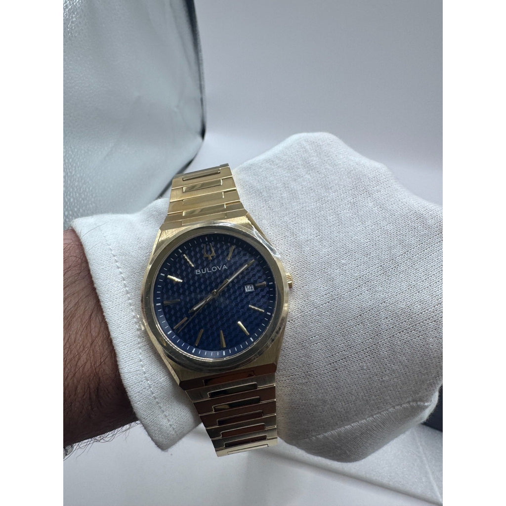 Bulova Classic Gold Stainless Steel Quartz Men's Watch 39mm 97B233 MSRP $425