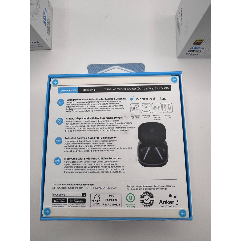 NEW SEALED Anker Soundcore Liberty 5 Noise Cancelling Earbuds Black