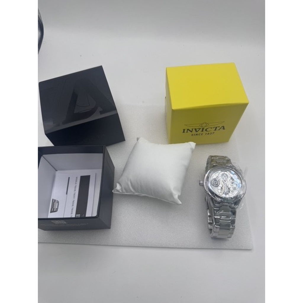 Invicta S1 Rally (79011) 44mm Men’s Quartz Watch - Silver Stainless Steel - NEW
