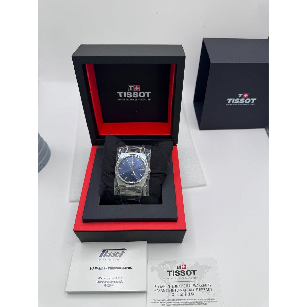 TISSOT PRX Blue Dial 40mm Men's Quartz Watch - T137.410.11.041.00 STICKERS